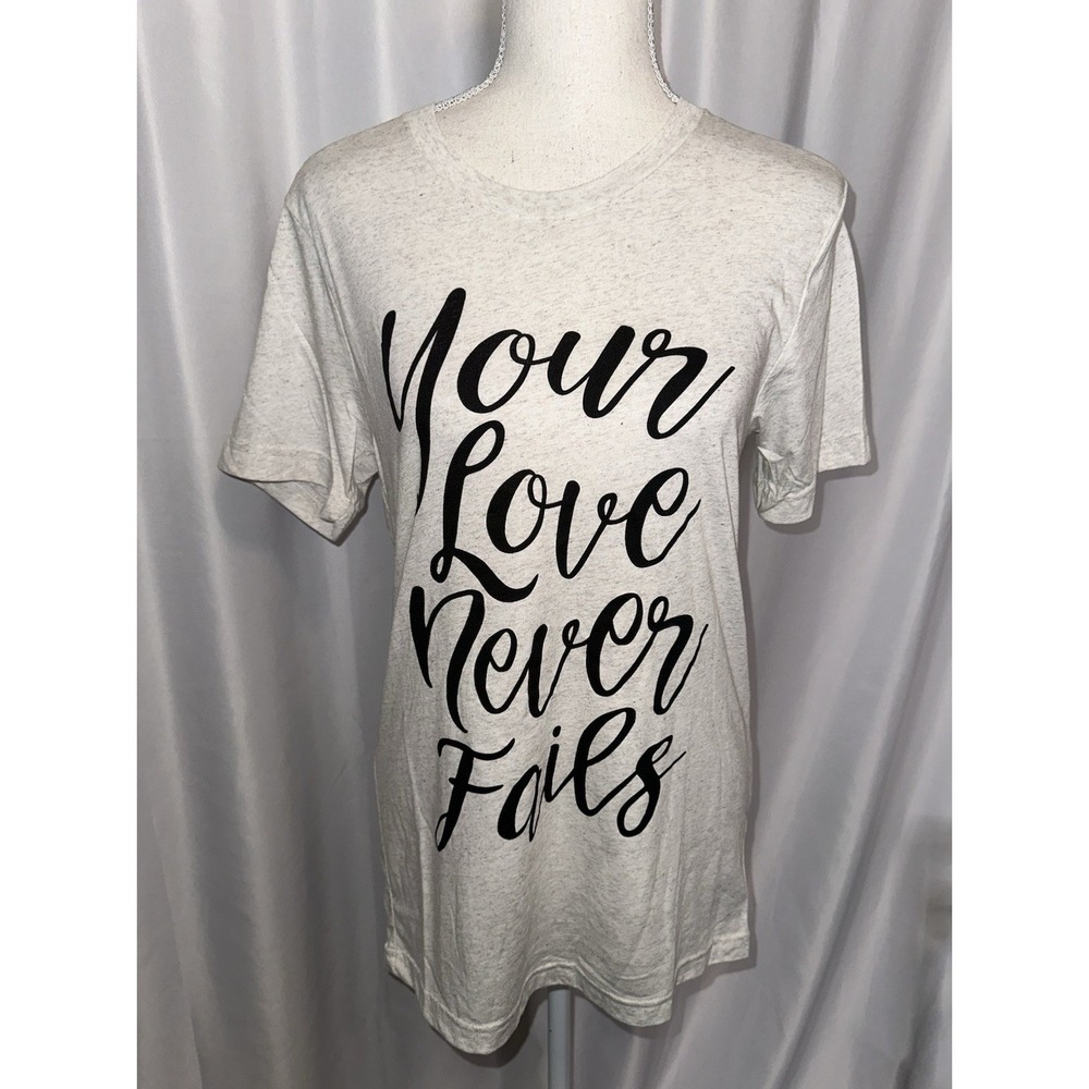 Crazy Cool Christian Graphic T-shirt Womens Size Small Short Sleeve Love Pullove